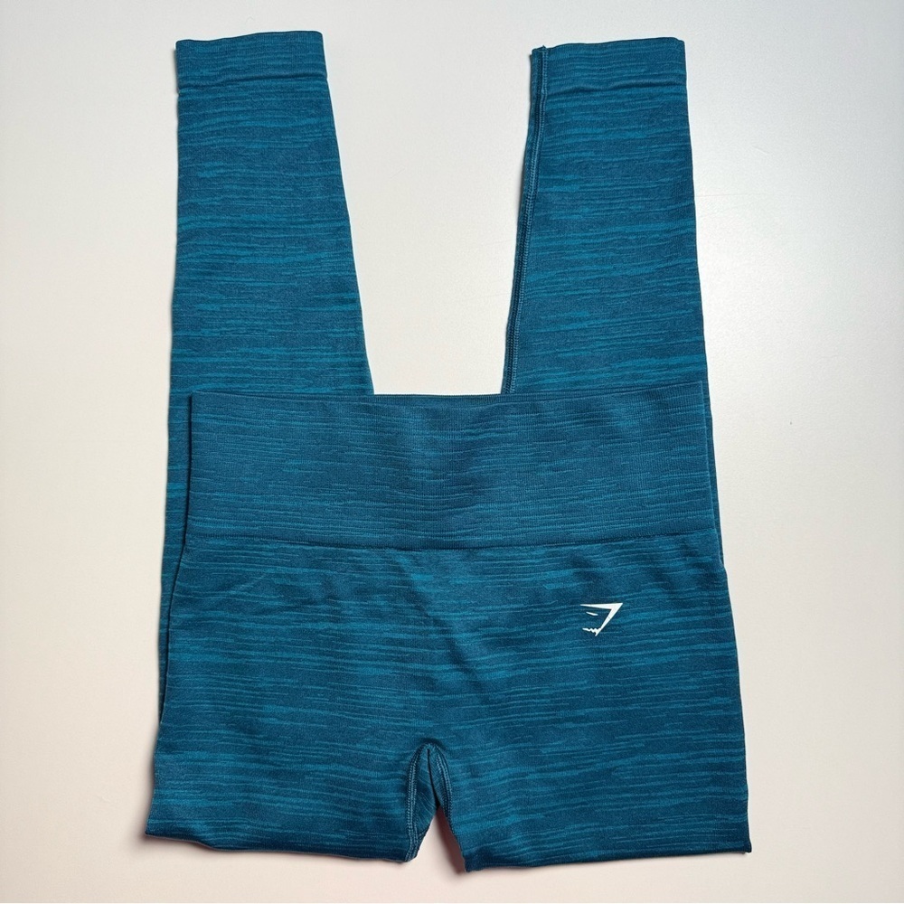 Gymshark Blue Adapt Marl High Rise Seamless Leggings Women’s Size Small